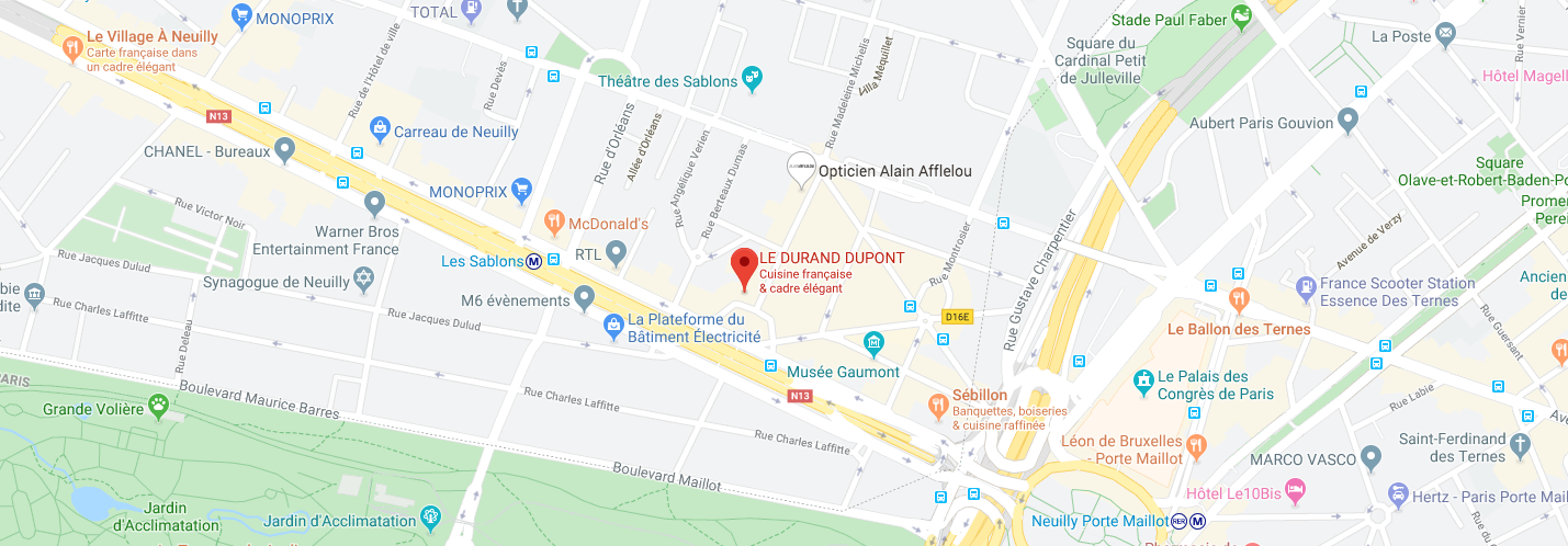 Carte localisation Durand Dupont